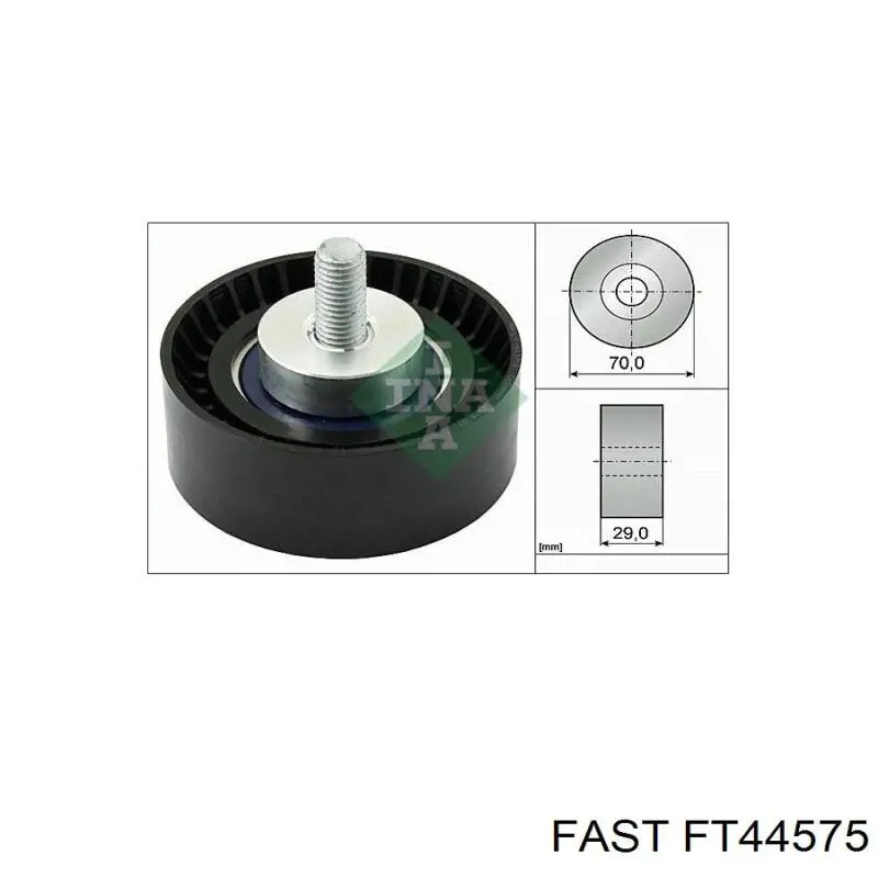 Паразитный ролик приводного ремня Fast FT44575 цена, от 10.20 USD