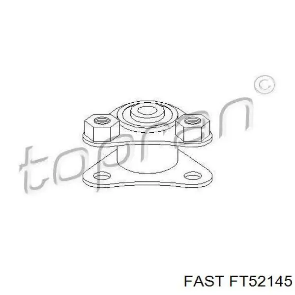 FT52145 Fast coxim (suporte esquerdo dianteiro de motor)