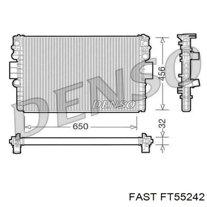 Радиатор FT55242 Fast