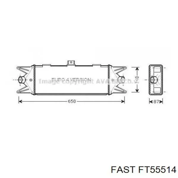 Система охлаждения наддувочного воздуха Fast FT55514 цена, от 79.07 USD