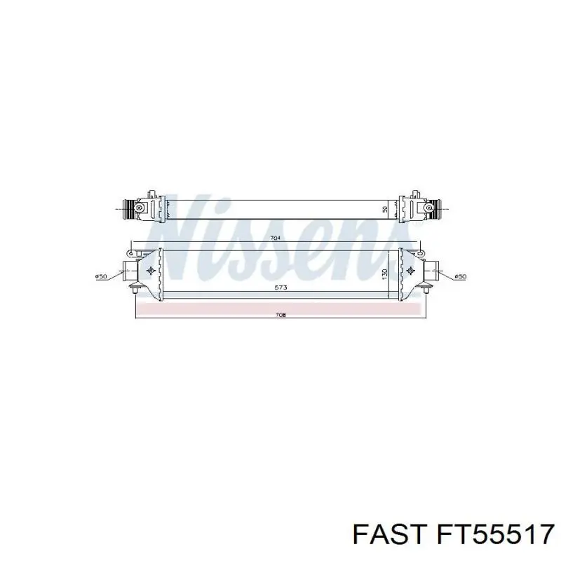 Система охлаждения наддувочного воздуха Fast FT55517 цена, от 82.98 USD