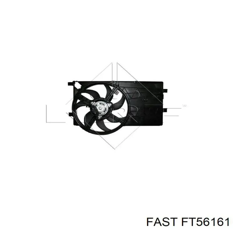 Диффузор радиатора охлаждения в сборе с мотором и крыльчаткой Fast FT56161 цена, от 71.87 USD