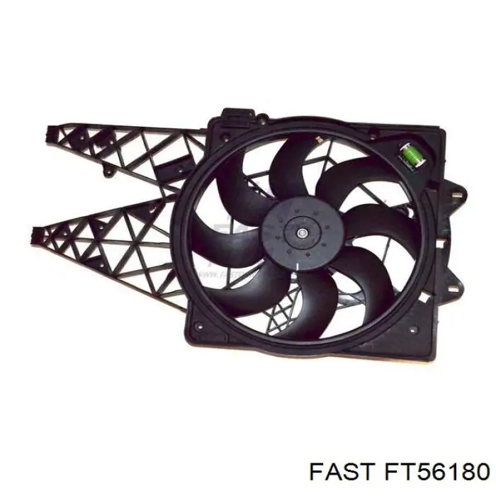 FT56180 Fast difusor do radiador de esfriamento, montado com motor e roda de aletas