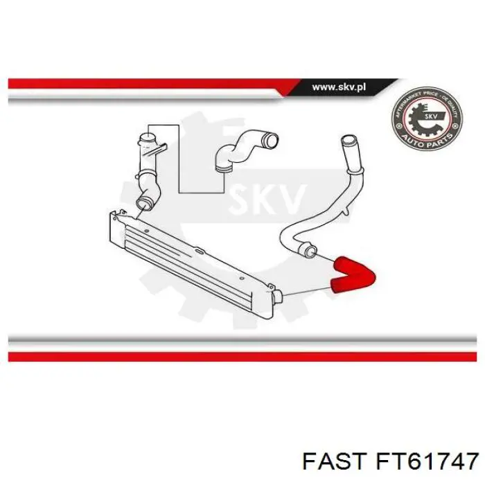 Шланг/патрубок интеркуллера Gates 090467 цена, от 16.80 USD