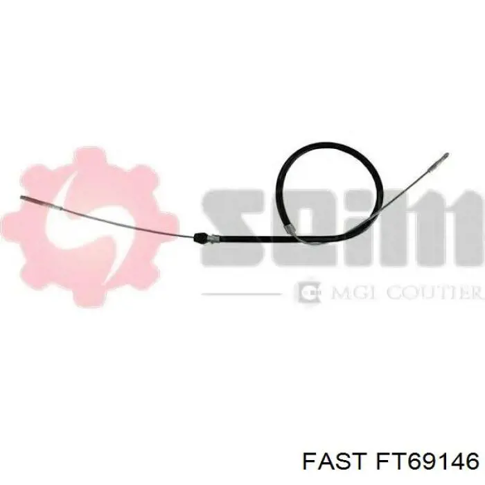 Трос ручного тормоза передний Fast FT69146 цена, от 12.87 USD
