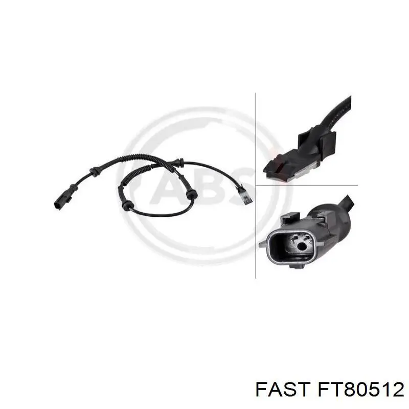 Датчик АБС передний FT80512 Fast