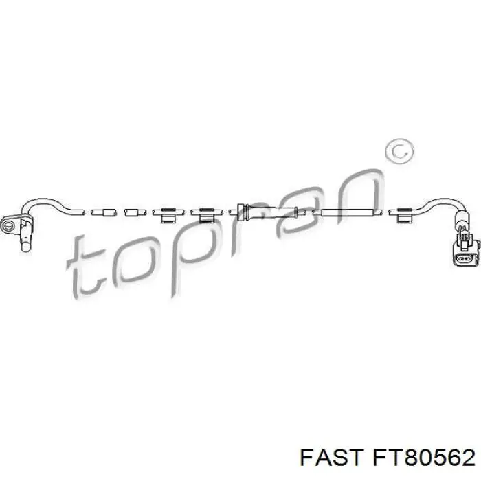 Датчик АБС (ABS) задний левый FT80562 Fast