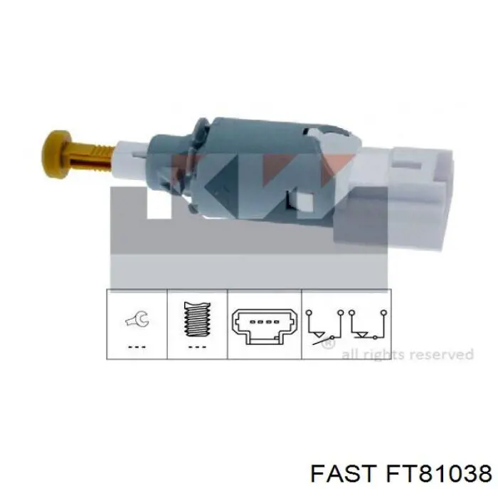 Датчик включения стопсигнала FT81038 Fast