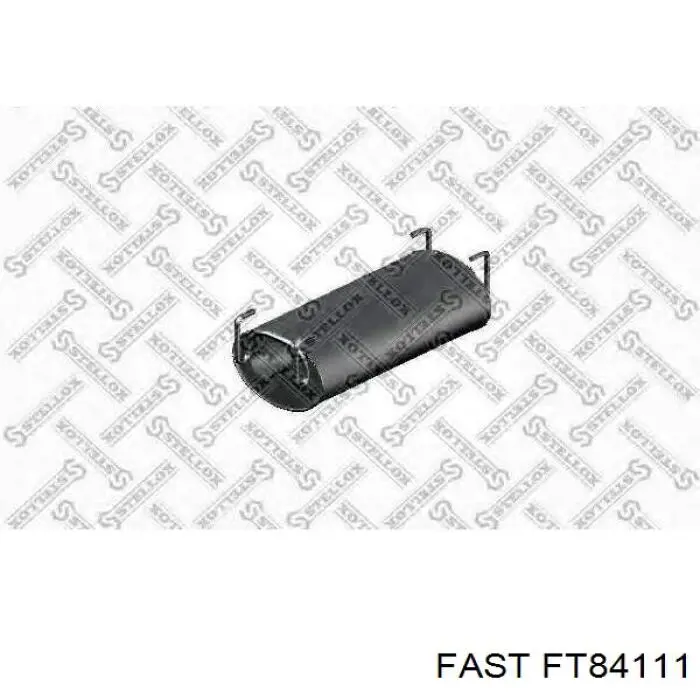 FT84111 Fast silenciador, parte traseira