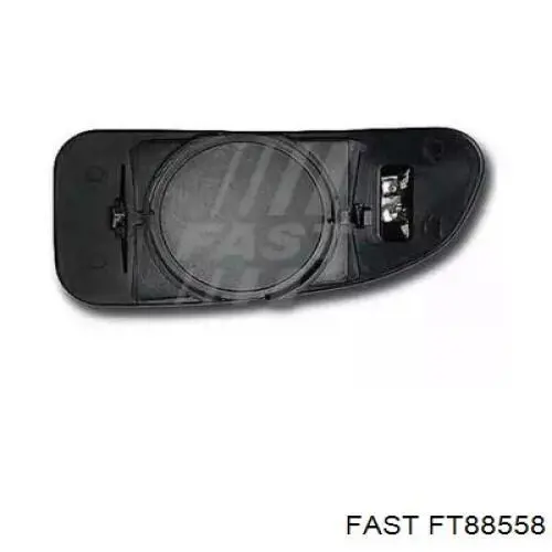 Зеркальный элемент зеркала заднего вида правого на Fiat Ducato 244