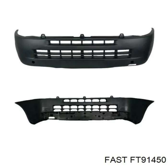 Бампер передний, левая часть Fast FT91450 цена, от 35.66 USD