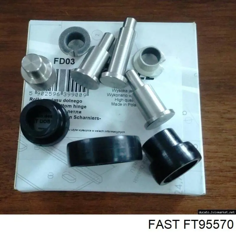 Ролик двери боковой/сдвижной, правый нижний Fast FT95570 цена, от 21.28 USD
