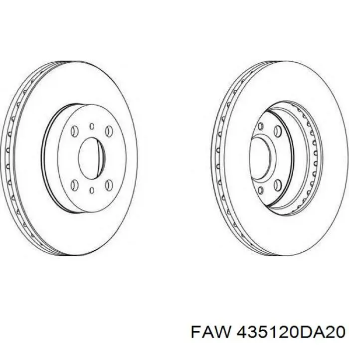 Передние тормозные диски R41005 Tangun