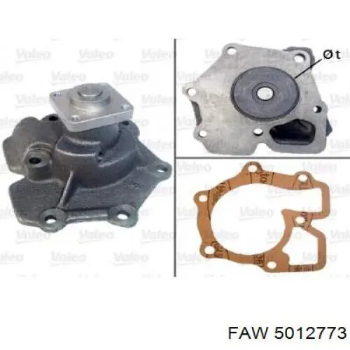 Помпа охлаждения FAW 5012773 цена, от 30.12 USD
