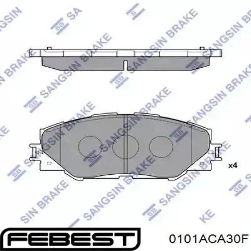 Купить 0101ACA30F Febest Колодки тормозные