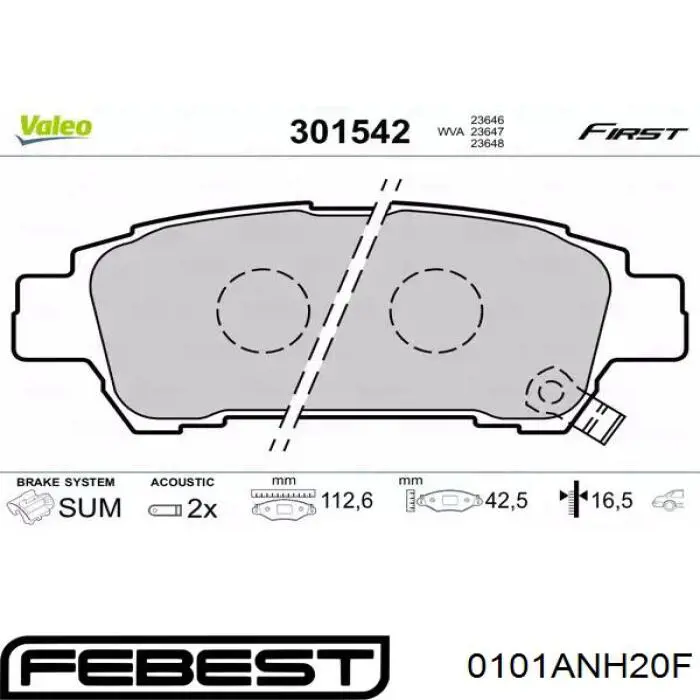 Колодки Febi 170888 цена, от 28.44 USD