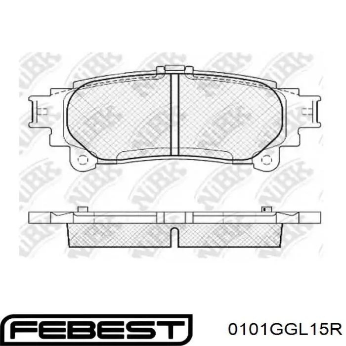 Колодки дисковые  Febest 0101GGL15R цена, от 9.67 USD