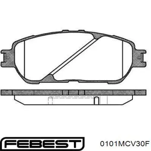 Передние тормозные колодки 0101MCV30F Febest