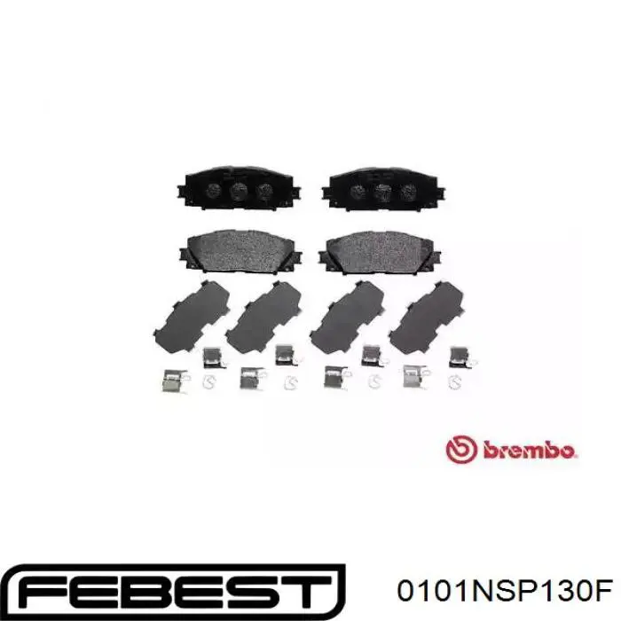 Тормозные колодки Febest 0101NSP130F