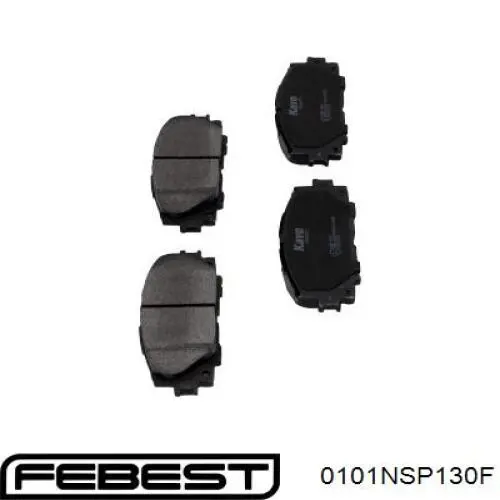 Купить 0101NSP130F Febest Колодки тормозные