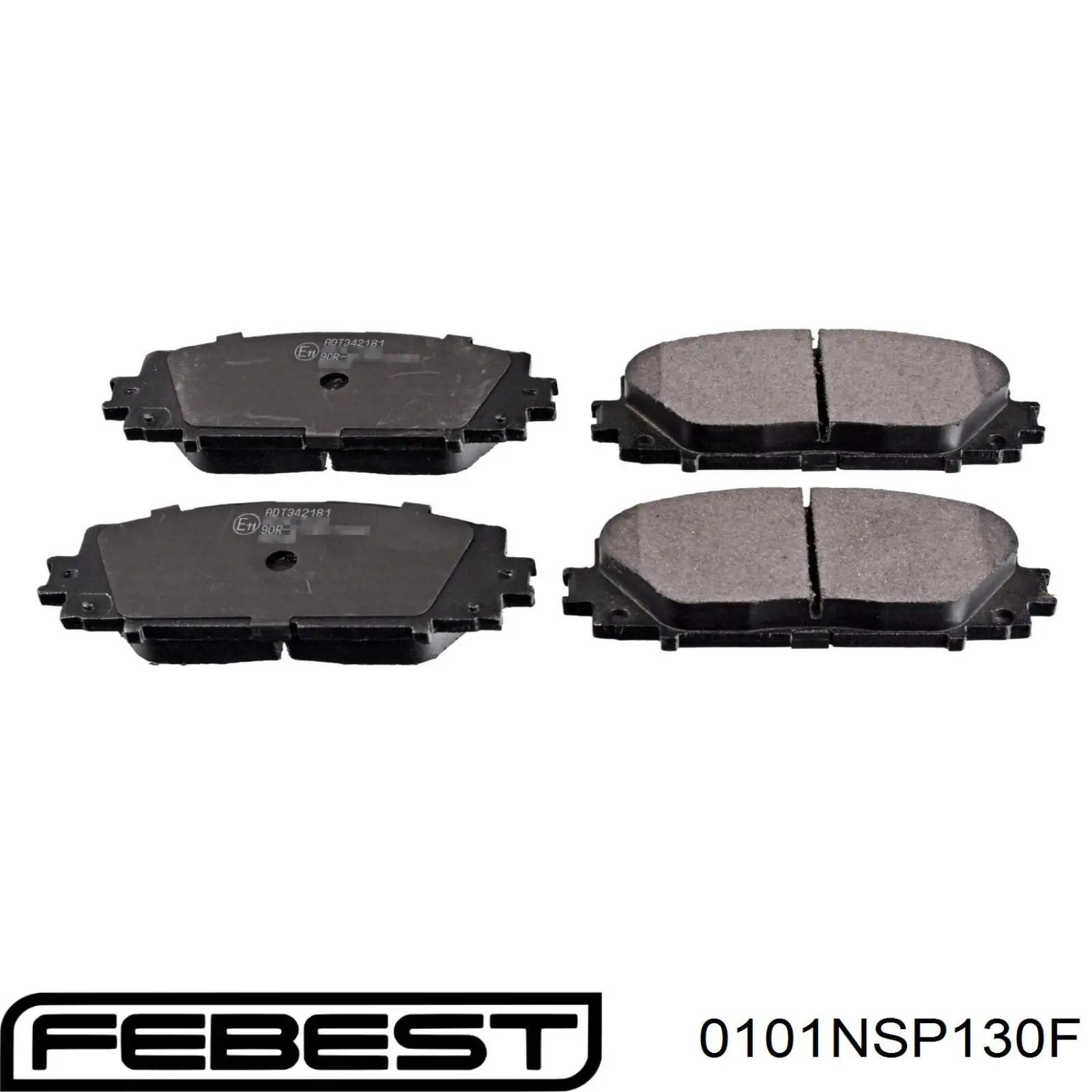 Передние тормозные колодки 0101NSP130F Febest