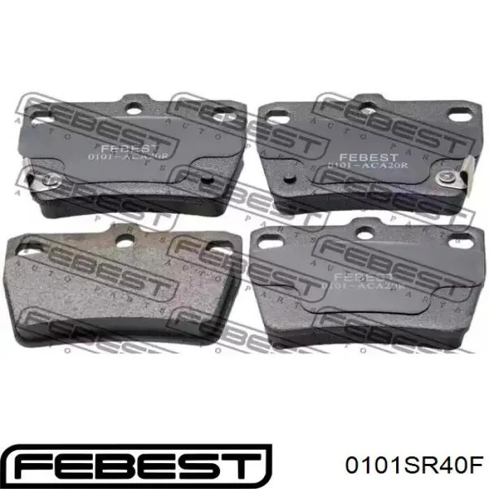 Купить 0101SR40F Febest Колодки тормозные