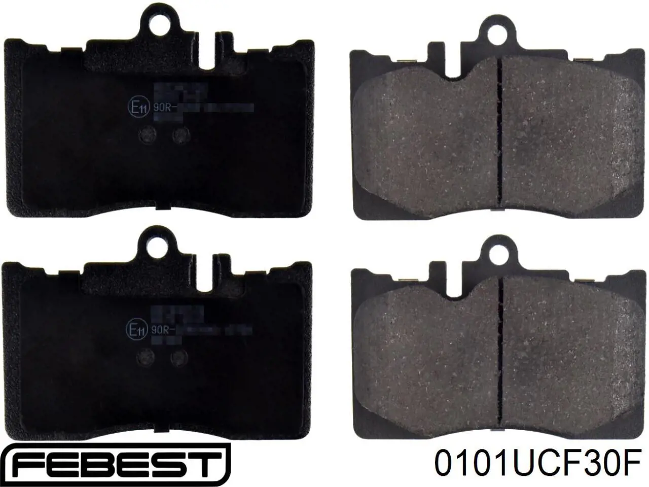 Купить 0101UCF30F Febest Колодки тормозные