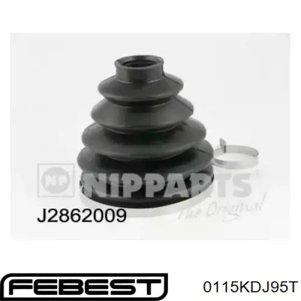 Пыльник ШРУСа внутренний, передней полуоси Febest 0115KDJ95T