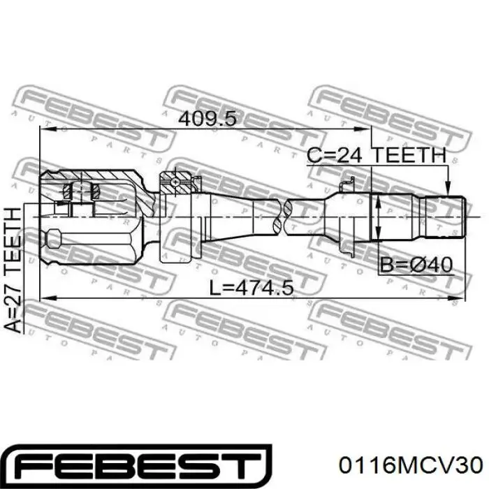 Крестовина гранаты Lexus RX 300/330/350/400H внедорожник (U3) (2003 - 2008) цена, от 21.48 USD