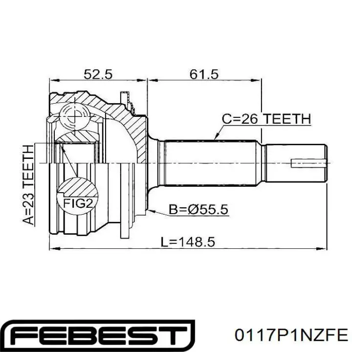 Пыльник ШРУСа наружный 36925 GKN-Spidan