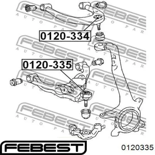 Купить 0120335 Febest Нижняя шаровая опора