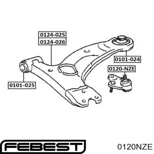 Палец шаровой нижний на Lifan Solano  