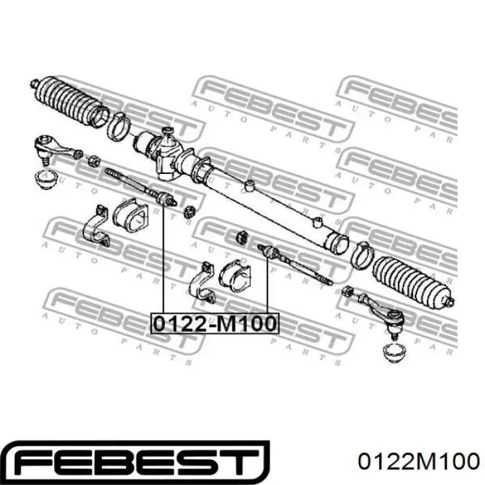 Купить 0122M100 Febest Рулевая тяга
