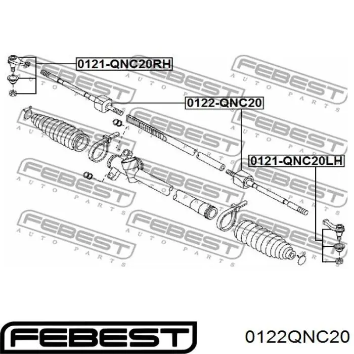 Рулевая тяга 0122QNC20 Febest