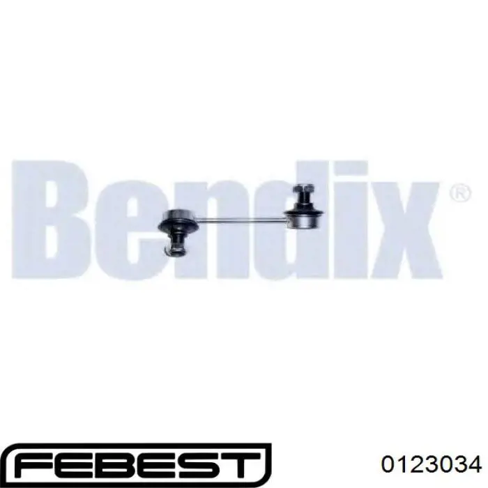 Стойка стабилизатора, переднего, левая Febest 0123034