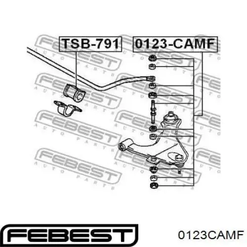 Стойка переднего стабилизатора 0123CAMF Febest