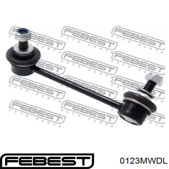 Стойка стабилизатора, переднего, левая Febest 0123MWDL