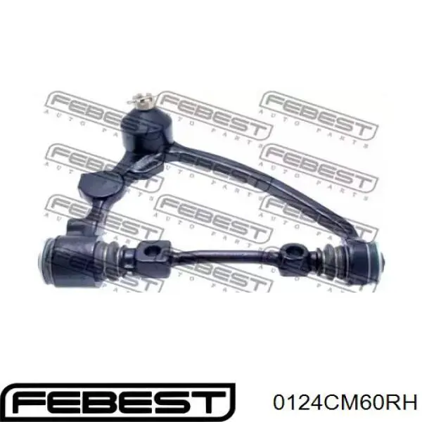 0124-CM60RH Febest braço oscilante superior direito de suspensão dianteira