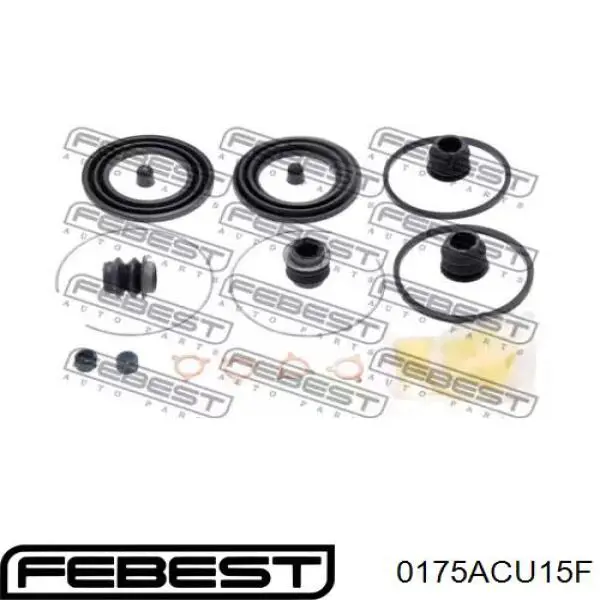 Ремкомплект тормозной системы Febest 0175ACU15F цена, от 9.45 USD