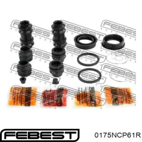 0175-NCP61R Febest kit de reparação de suporte do freio traseiro