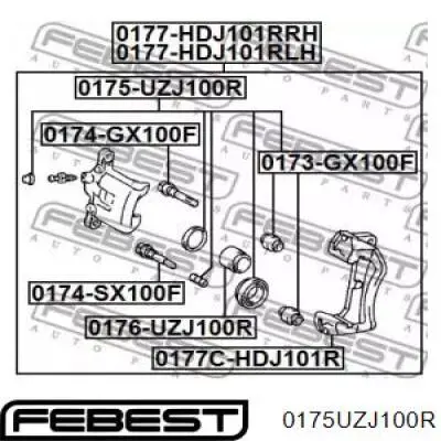 Ремкомплект суппорта 0175UZJ100R Febest