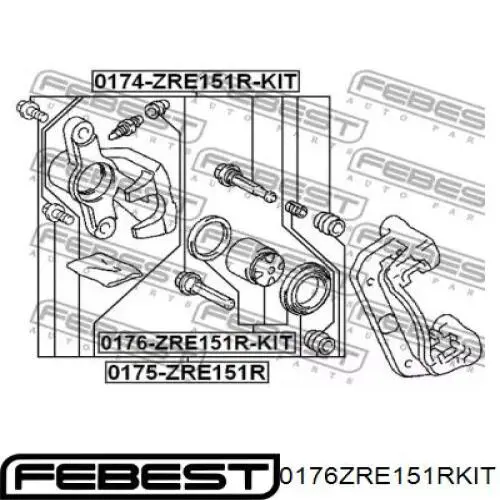  Febest 0176ZRE151RKIT