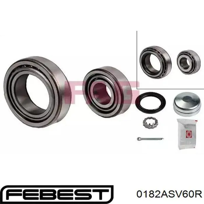 Ступица задняя левая Febest 0182ASV60R