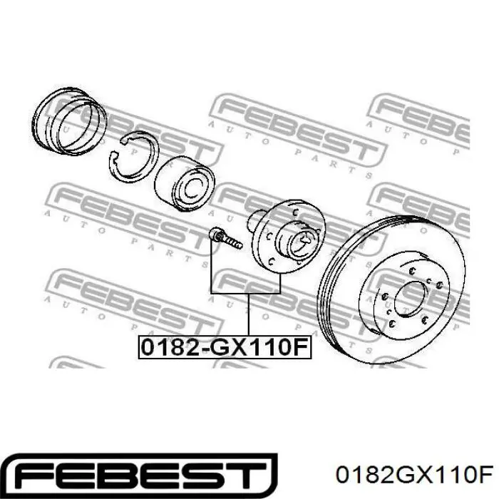 Купить 0182GX110F Febest Ступица переднего колеса