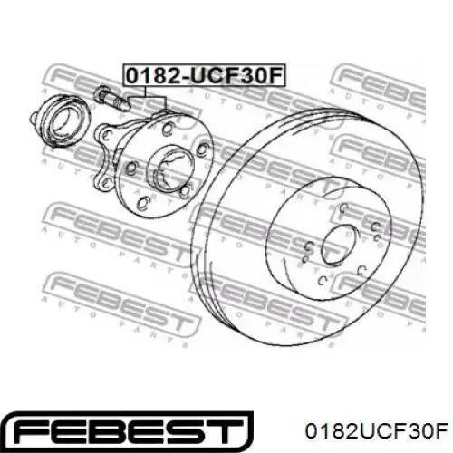 Ступица передняя 0182UCF30F Febest