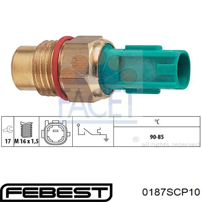 Ролик паразитный Febest 0187SCP10