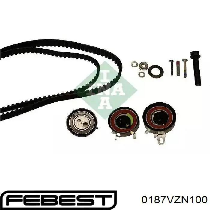 0187VZN100 Febest Ролик натяжителя ремня ГРМ