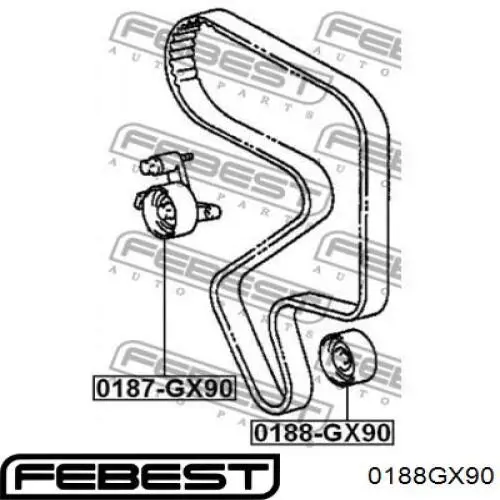 Купить 0188GX90 Febest Ведуший ролик ГРМ
