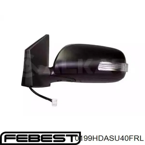0199HDASU40FRL Febest Завеса двери передней правой