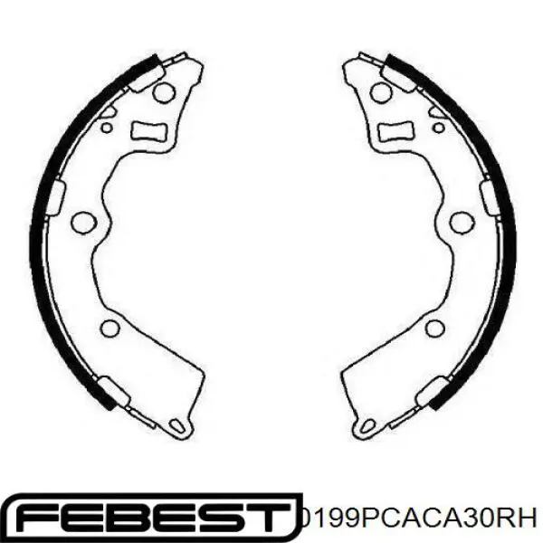 Задний правый трос ручника 0199PCACA30RH Febest